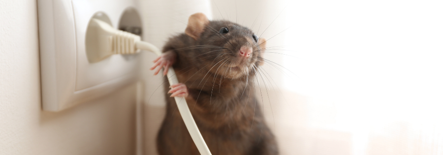 rat chewing wire